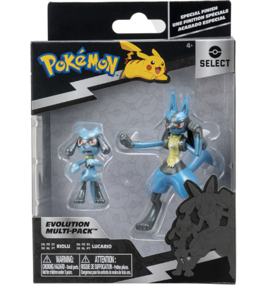 Pokémon Toy Figurine - 2-Pack - Evolution Multi-Pack - Lucario