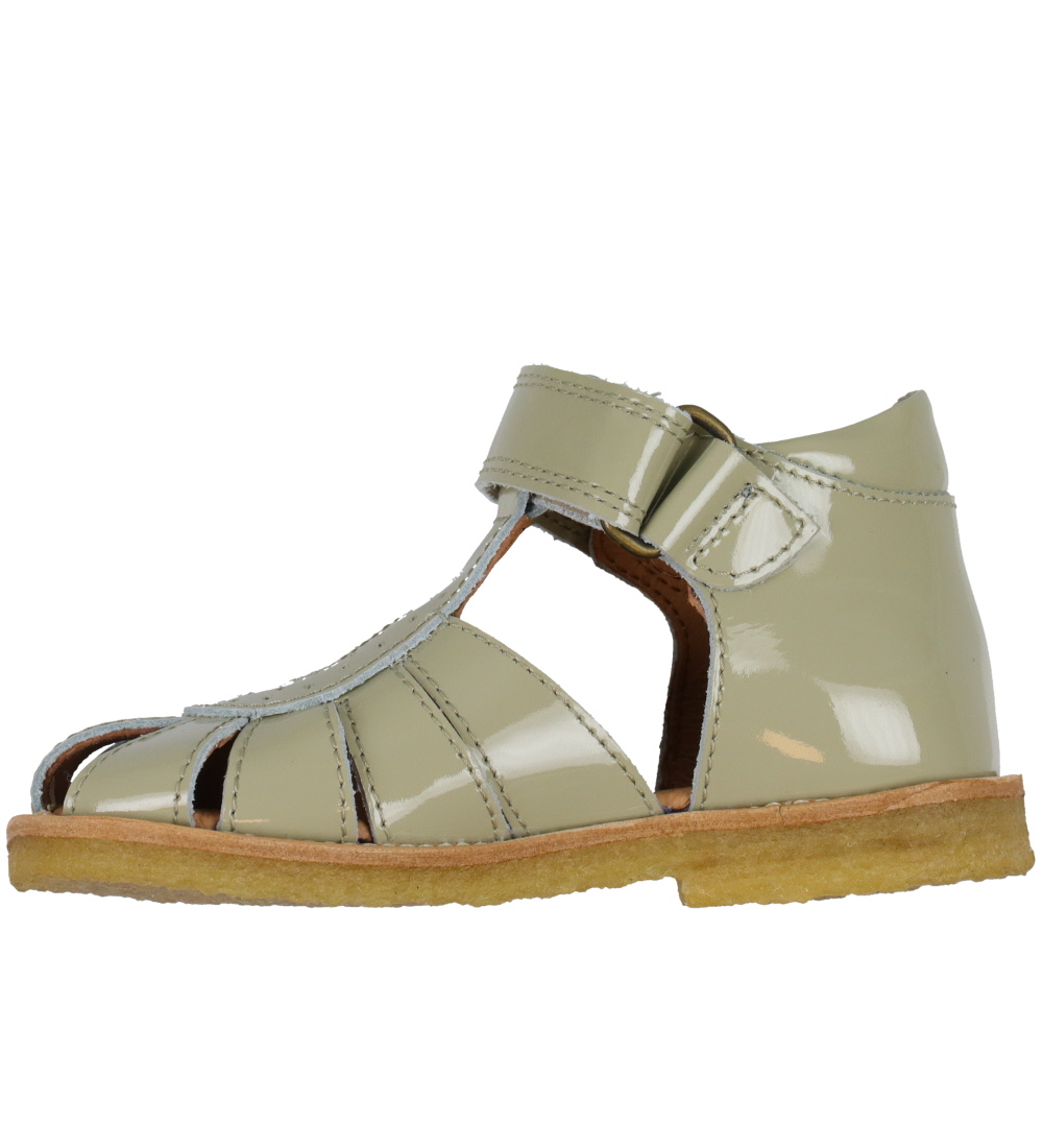 Pom Pom Sandaalit - hankauspohja - Dusty Olive Patentti