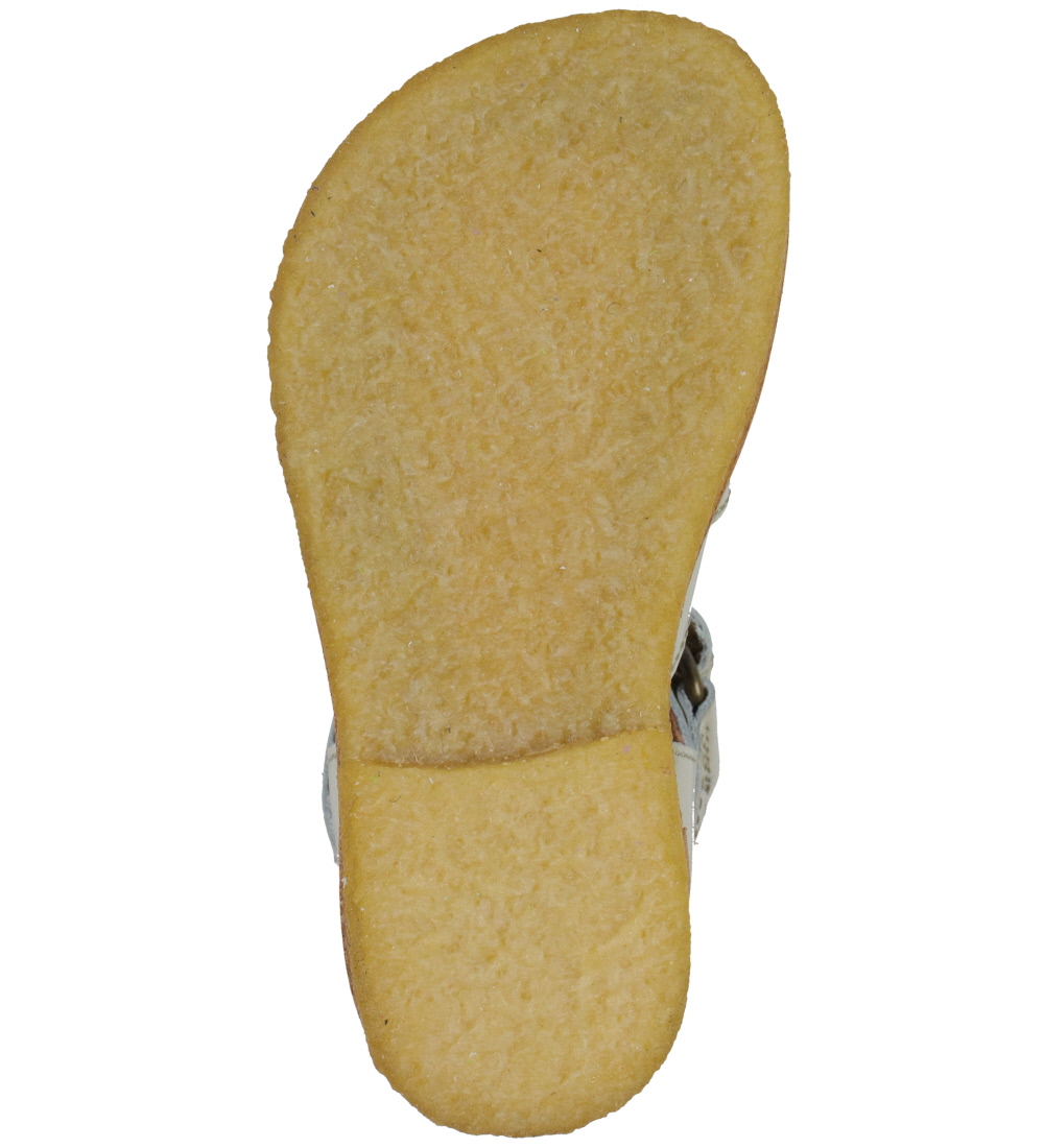 Pom Pom Sandals - Rub Sole - Dusty Olive Patent