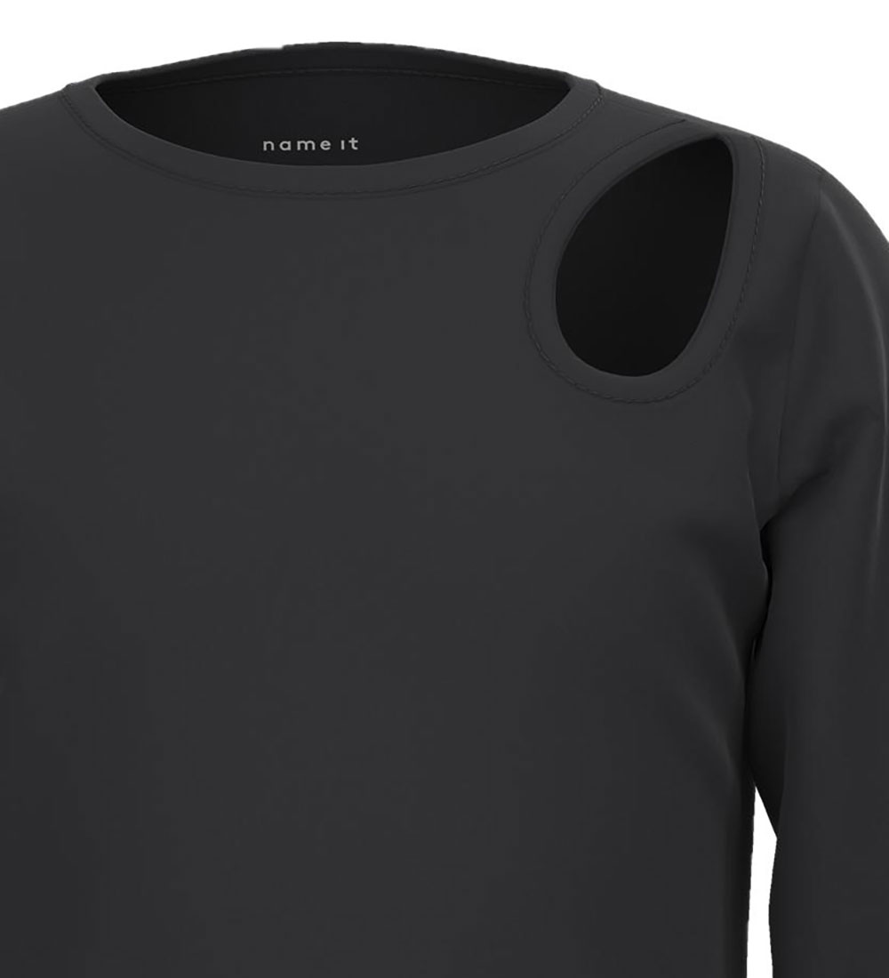 Name It Blouse - Rib - Noos - NkfNinnie - Black