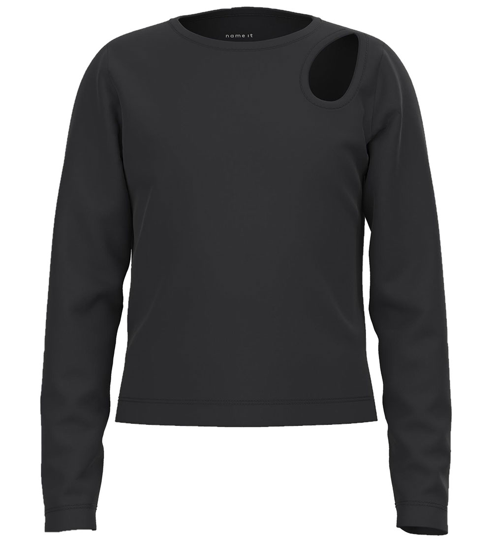 Name It Blouse - Rib - Noos - NkfNinnie - Black