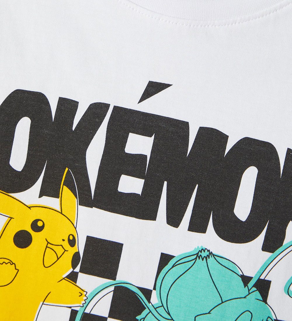 Name It T-shirt - NkmJulin Pokémon - Bright White w. Print