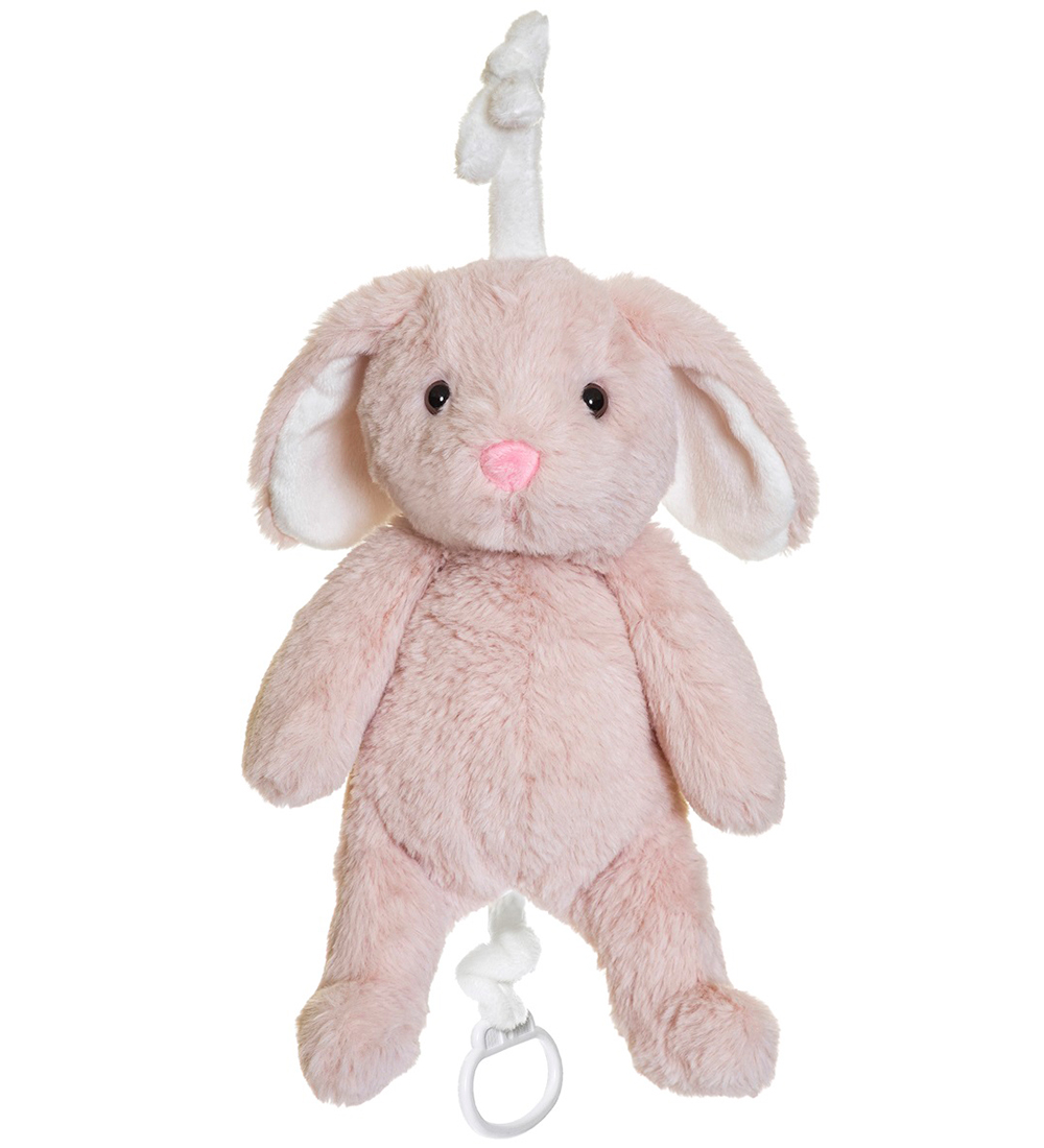Teddykompaniet Soft Toy w. Music - 20 cm - Rabbit - Pink