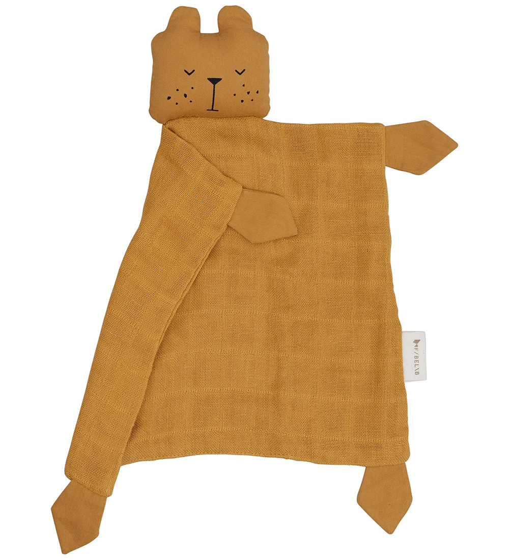 Fabelab Comfort Blanket - 30x28 cm - Bear - Ochre