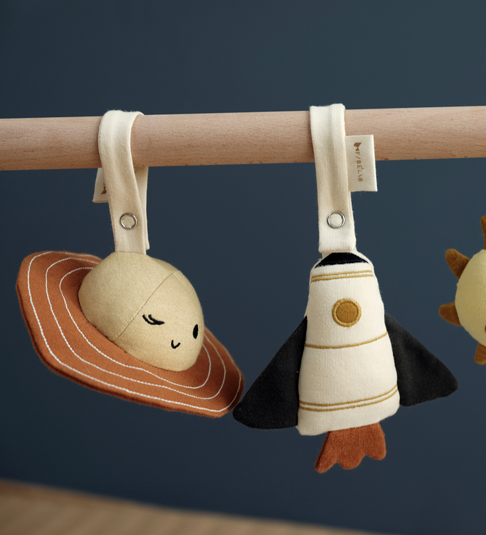 Fabelab Clip Toy - Planet - Brown