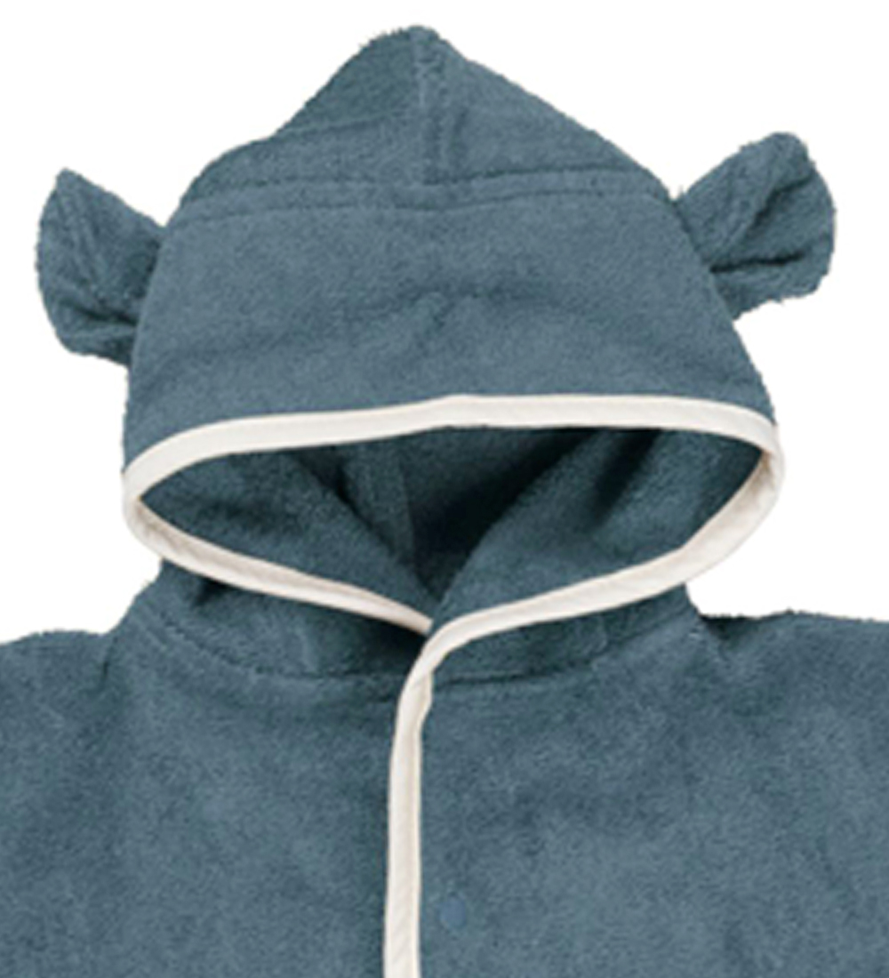 Fabelab Baby towel - Baby - Bear - Blue Spruce