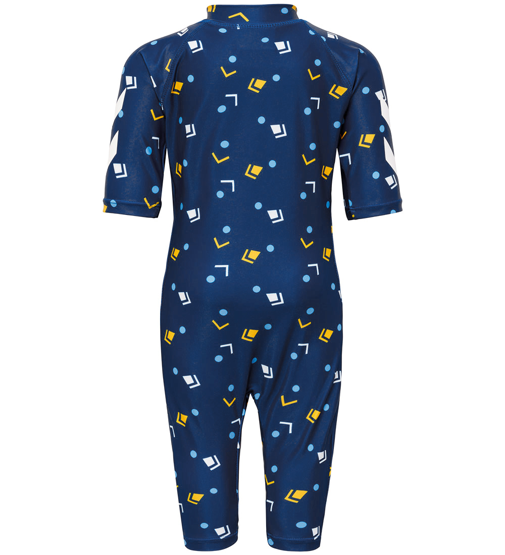 Hummel Coverall Swimsuit - UV40+ - hmlMorgat - Navy Peony