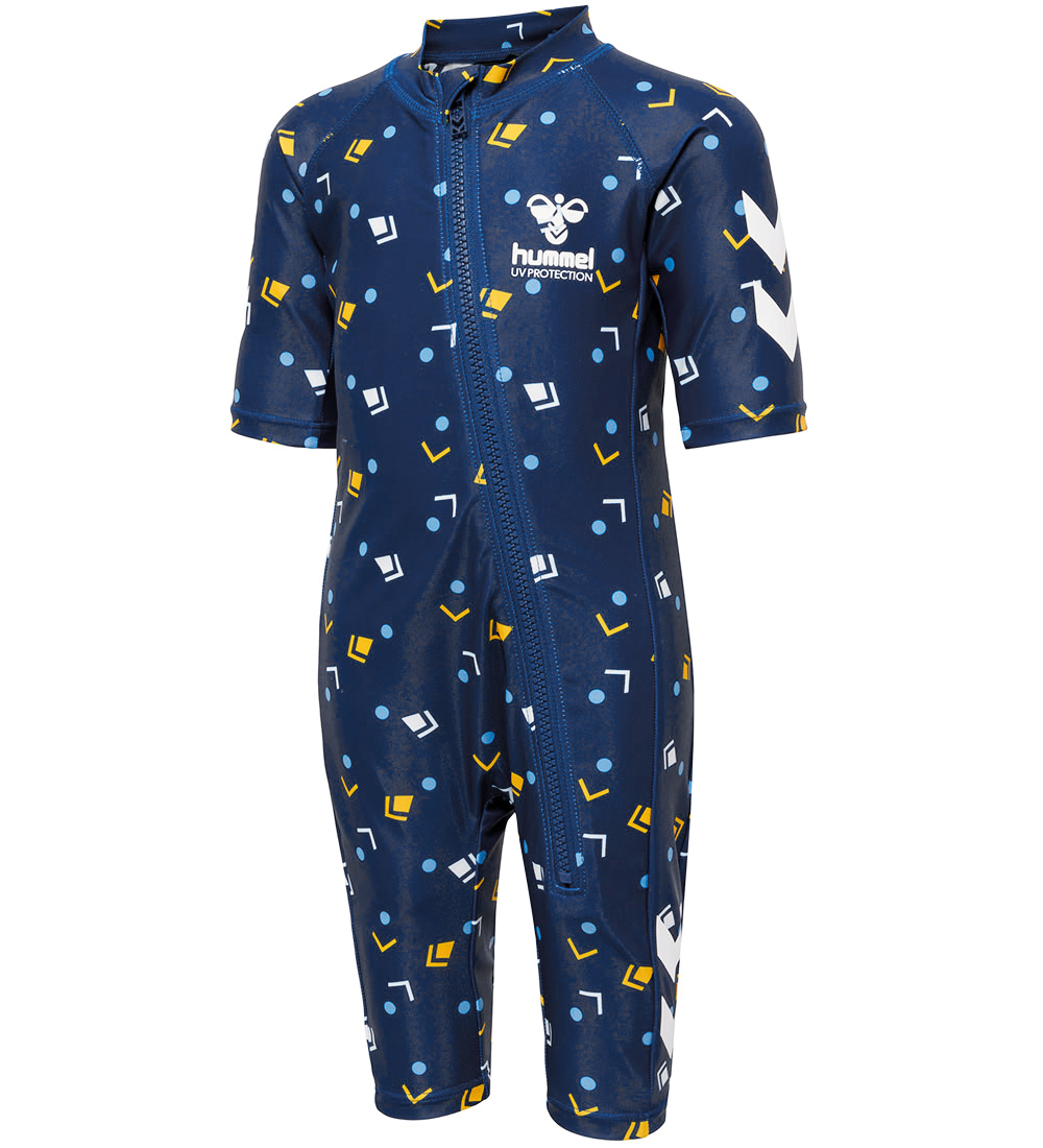 Hummel Coverall Swimsuit - UV40+ - hmlMorgat - Navy Peony