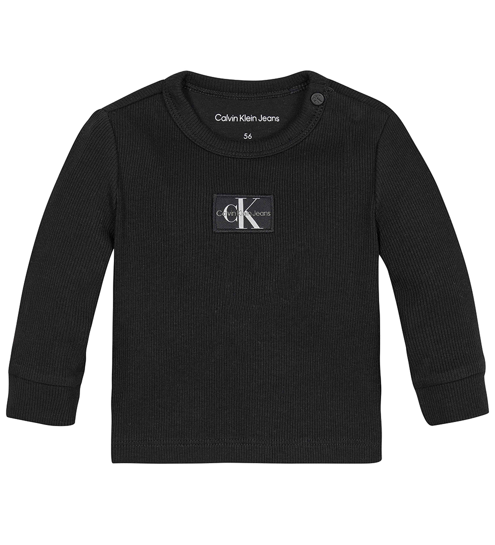 Calvin Klein Blouse - Monogram Rib - Black