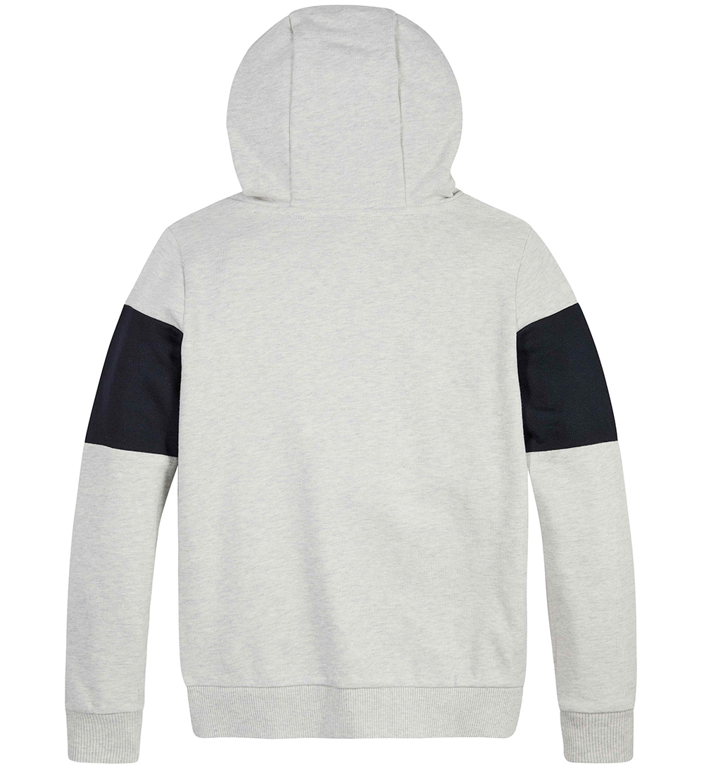 Tommy Hilfiger Hoodie - Essential Colorblock - Light Grey Hey