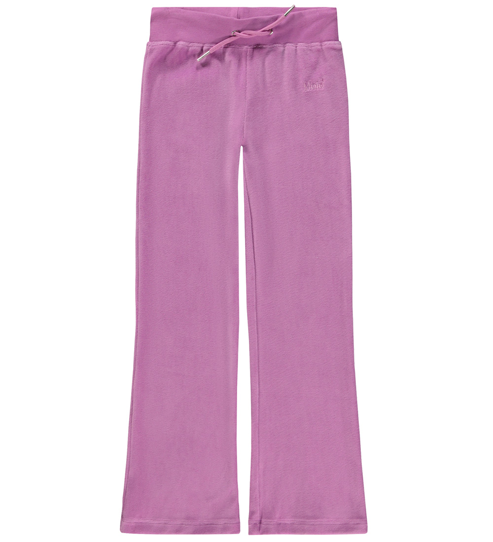 Molo Byxor - Velour - Annie - Purple Ray