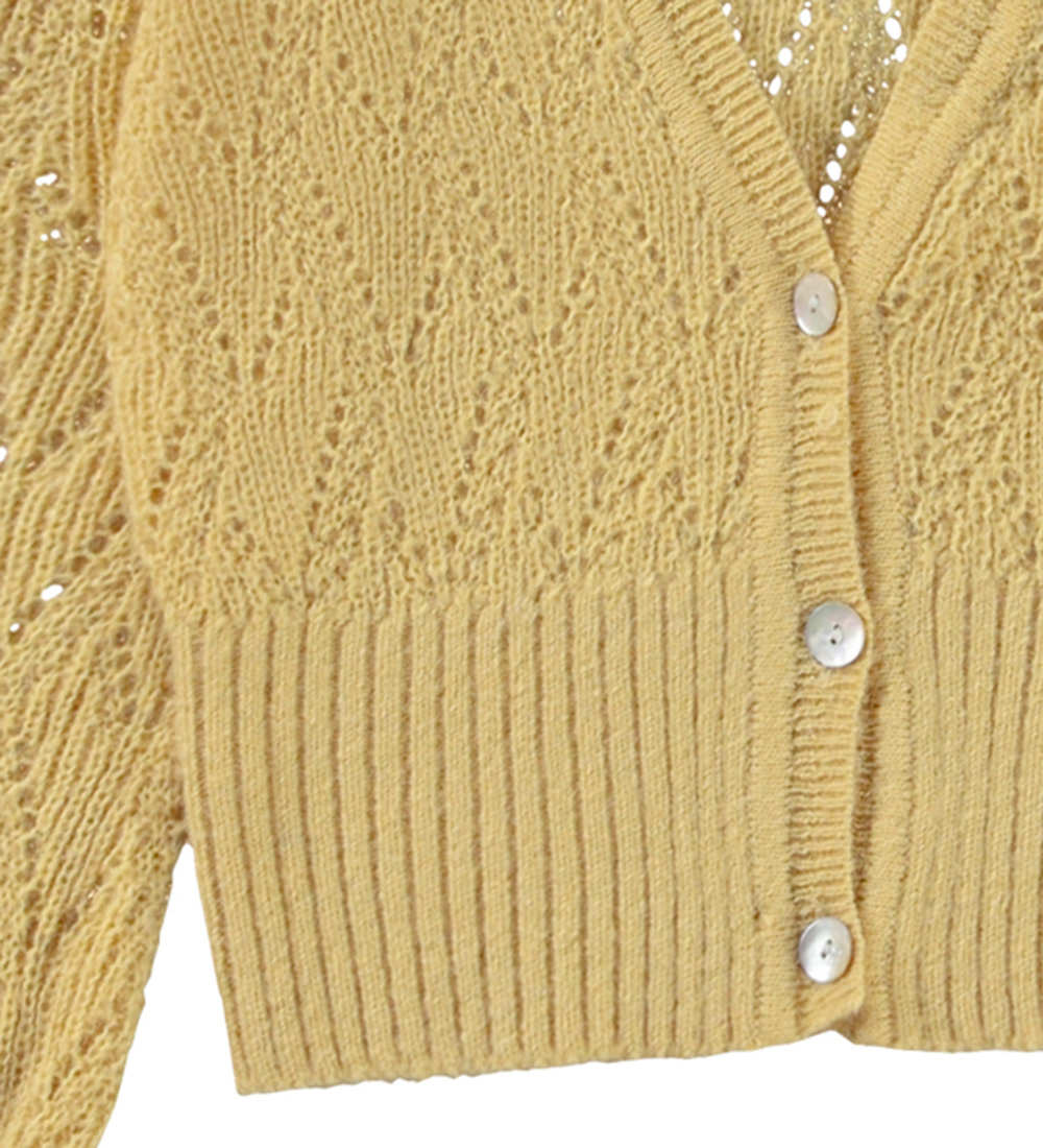 Molo Cardigan - Wool/Polyester - Glory - Pale Sun