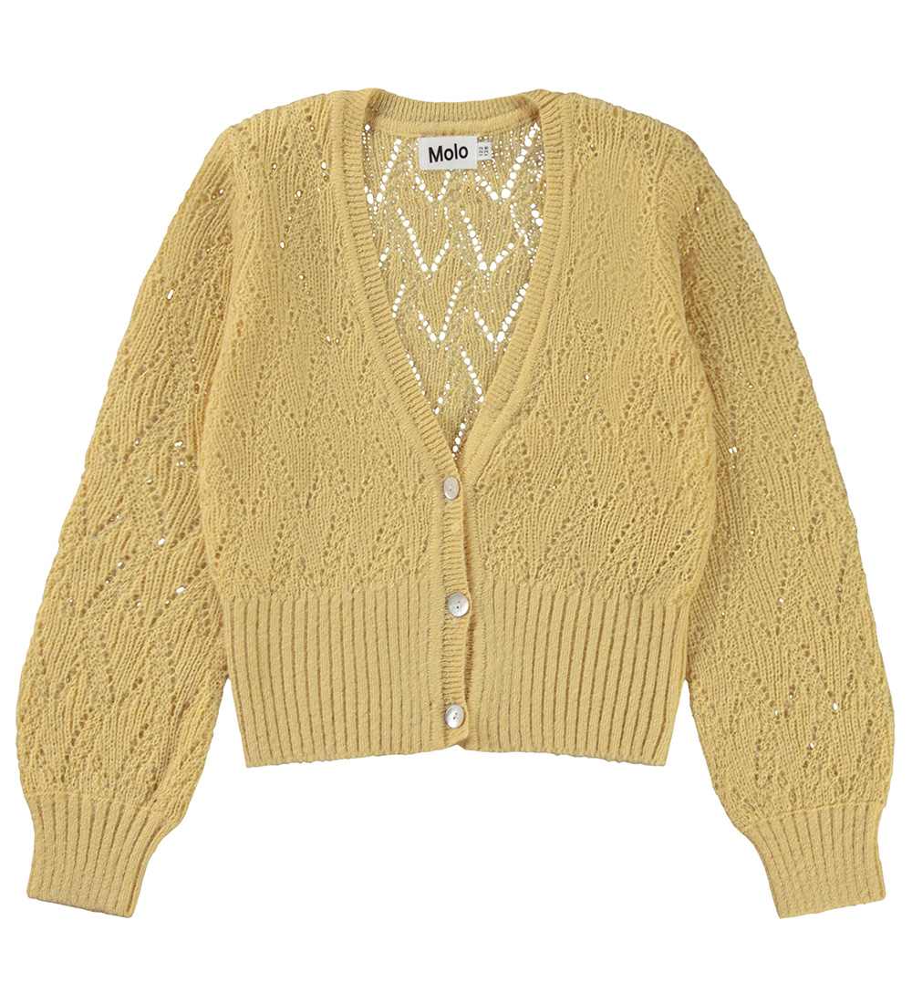 Molo Cardigan - Wool/Polyester - Glory - Pale Sun