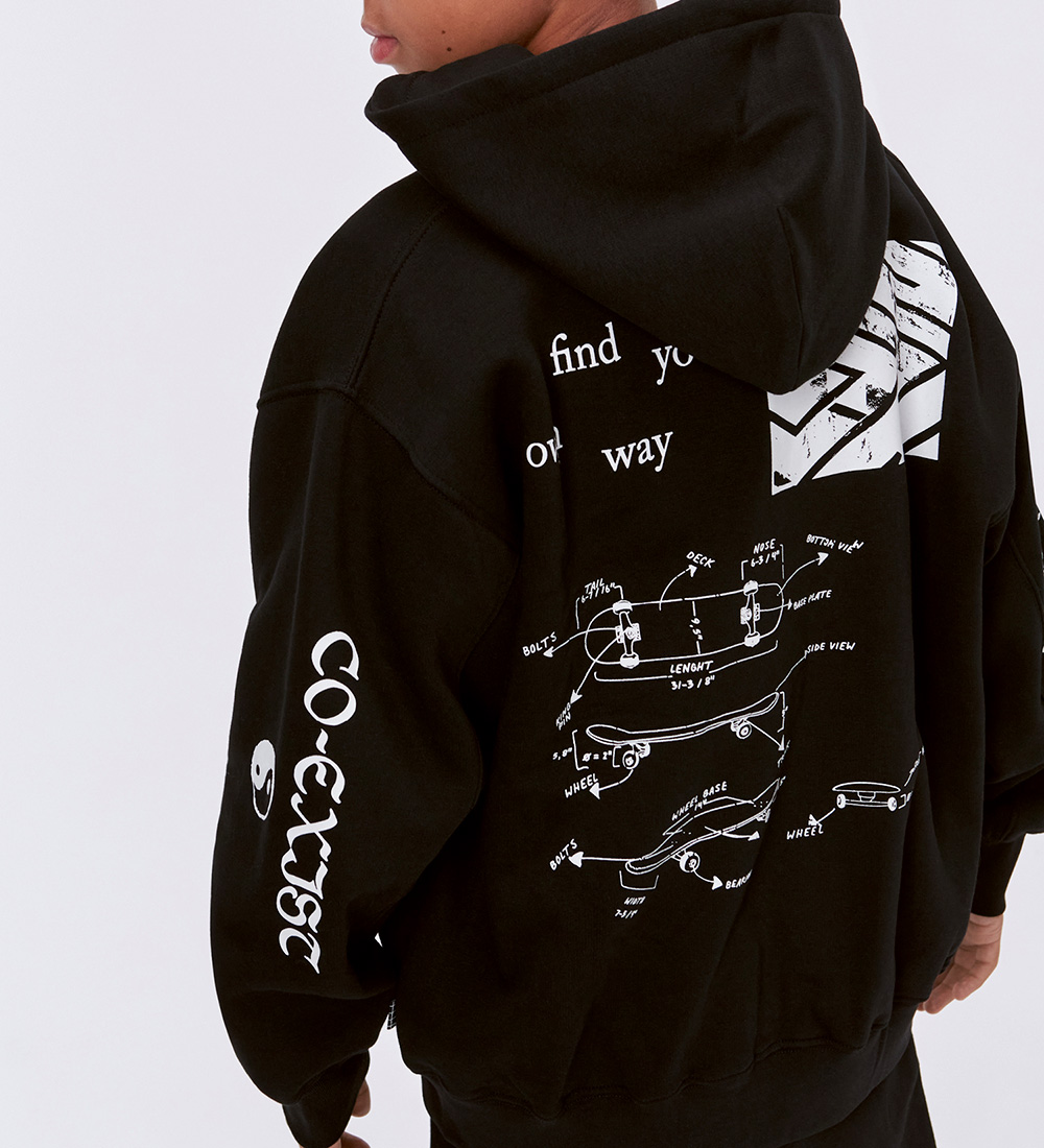 Molo Cardigan - Mazz - Black w. Print