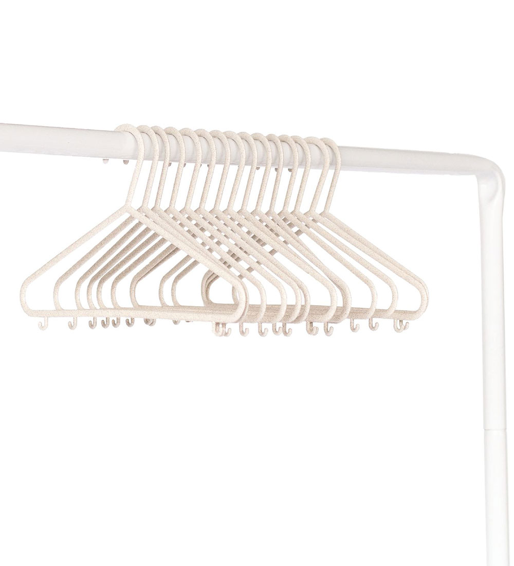 3 Sprouts Hanger - 15-Pack - 29.5 x 17.5 cm - Cream