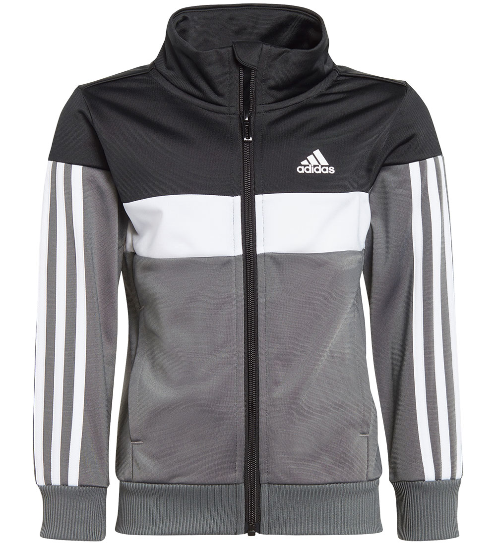 adidas Performance Tracksuit - Cardigan/Trousers - Black/White/G