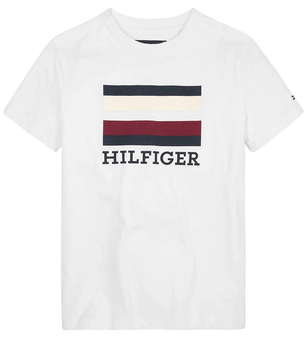 Tommy Hilfiger T-Shirt - TH-Logo Tee - White