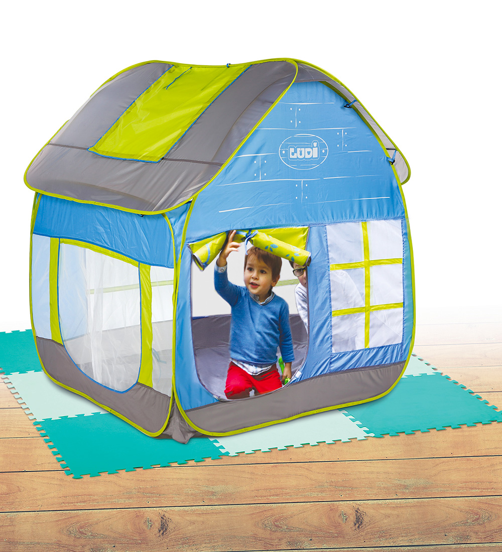 Sol en mousse Ludi - 9 Parties - 145x145 cm - Vert