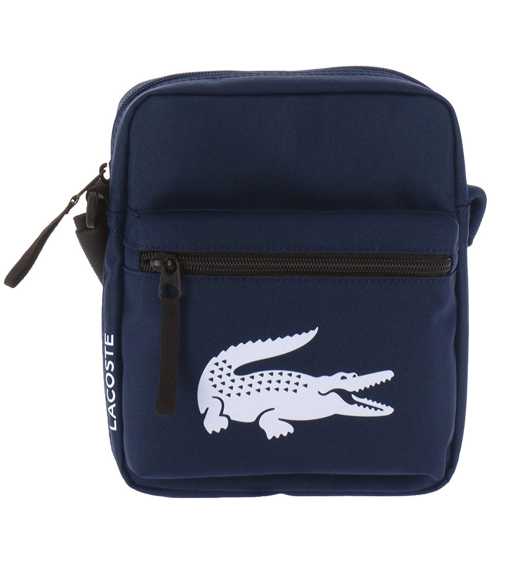 Lacoste Shoulder Bag - Vertical Camera Bag - Navy