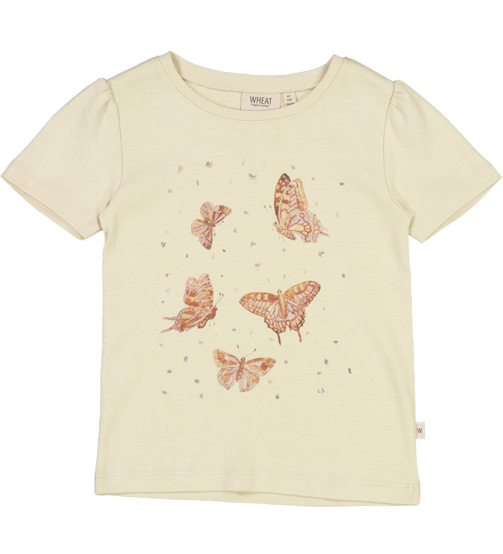 Wheat T-shirt - Butterflies - Clam