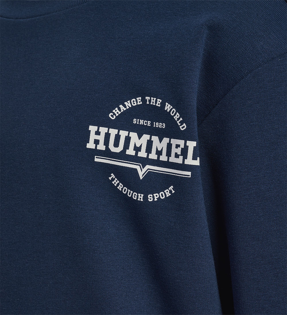 Hummel Sweatshirt - hmlAsher - Dress Blue