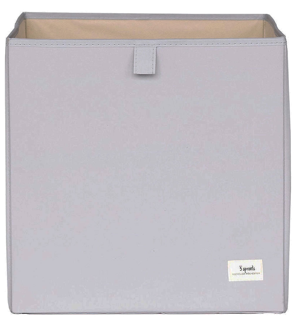3 Sprouts Storage Box - 33 x 33 x 33 cm - Light Grey
