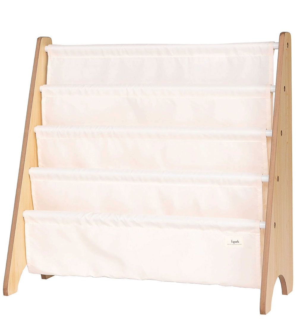 3 Sprouts Bookcase - 62 x 25 x 61 cm - Cream