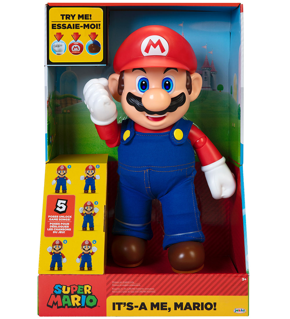 Super Mario Figure - Its A Me Mario - 33 cm