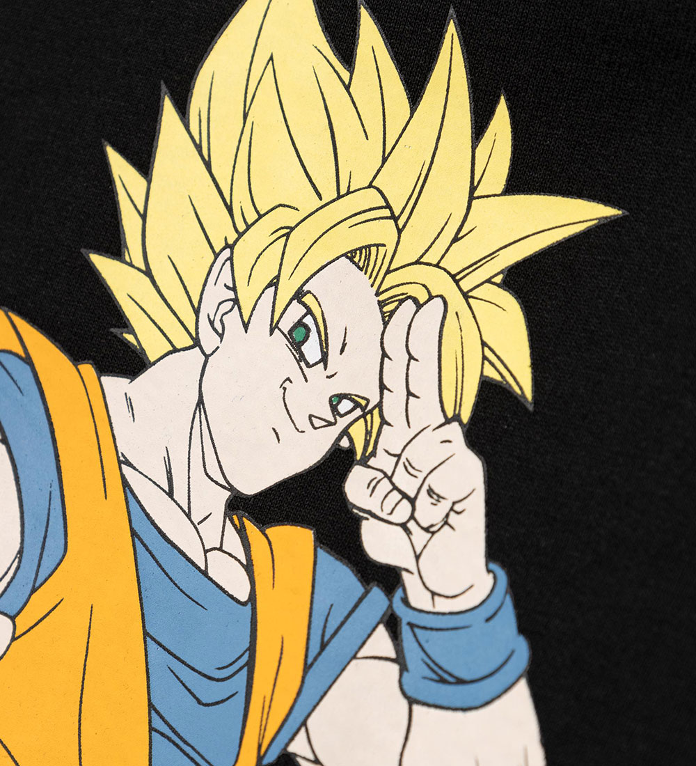 Name It Hoodie - Noos - NkmJoch Dragonball - Black w. Print