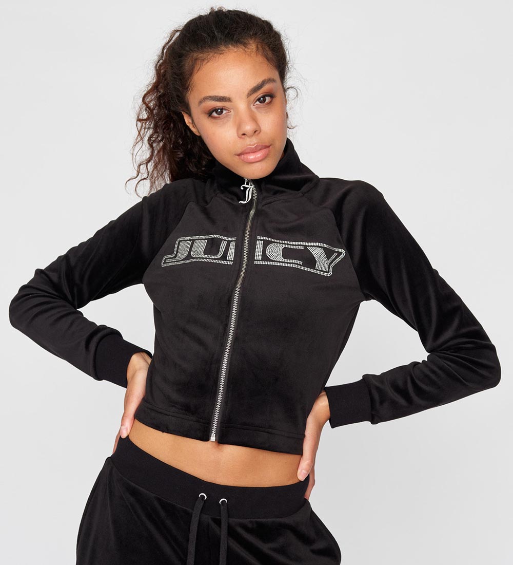 Juicy Couture Cardigan - Velvet - Black