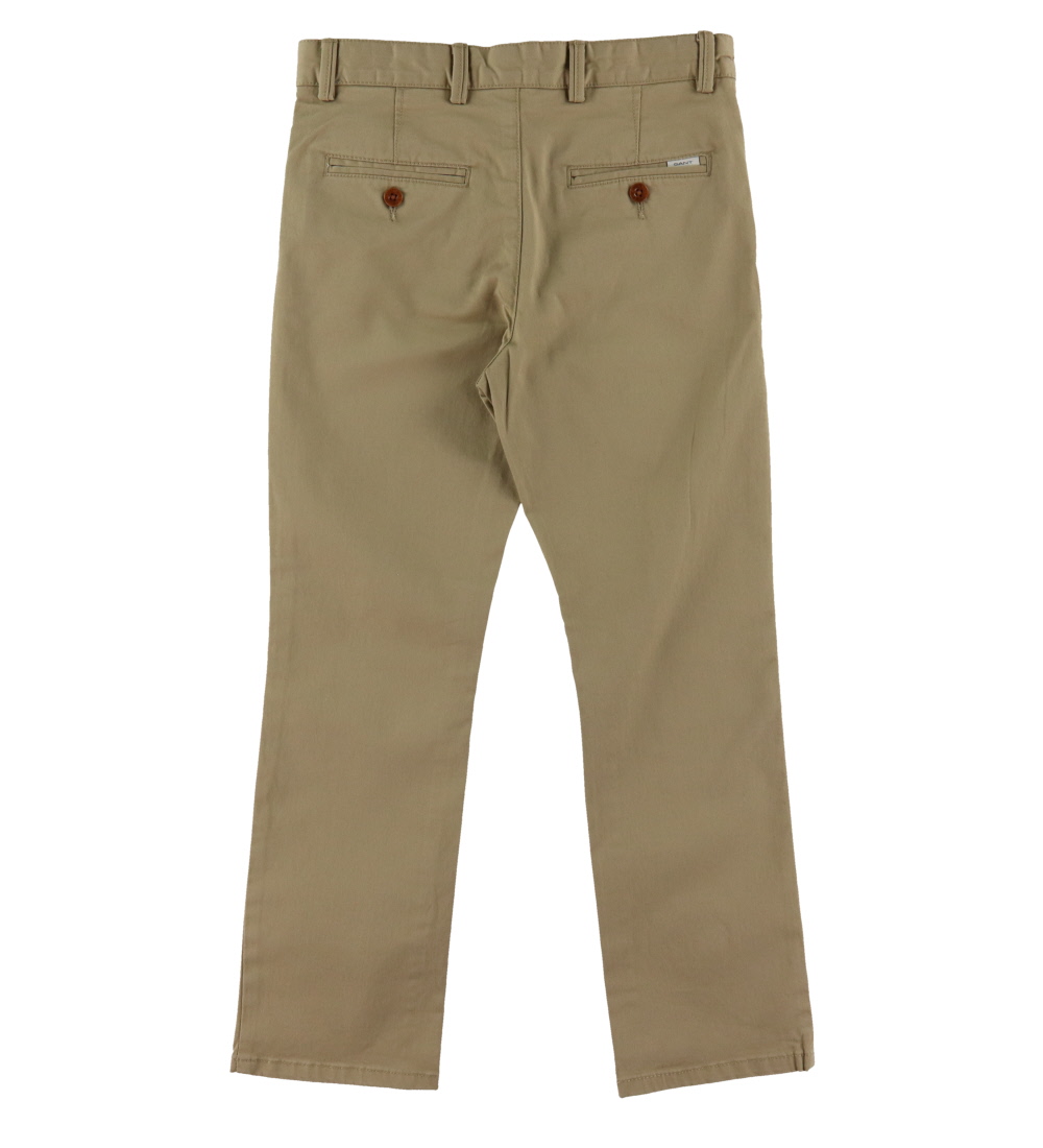 GANT Trousers - Chino - Dark Khaki