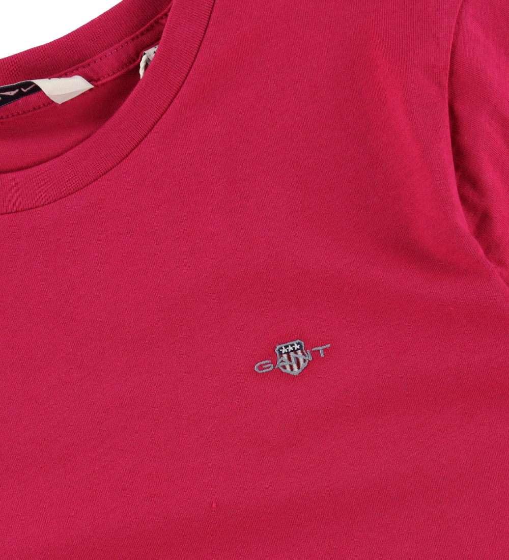 GANT T-shirt - Shield - Deep Fuchsia