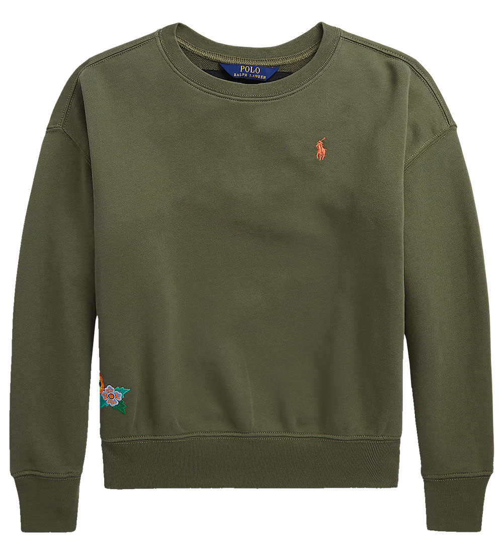Polo Ralph Lauren Sweatshirt - SA - Army Green w. Embroidery