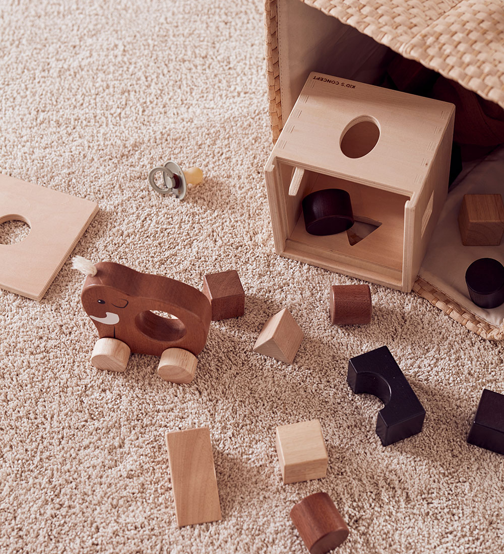 Kids Concept Wooden Toy - Mammut - 12 x 7 cm - Brown