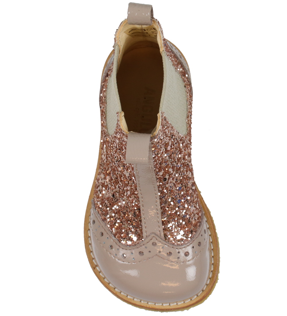 Angulus Boots - Chelsea - Almond/Marple w. Glitter