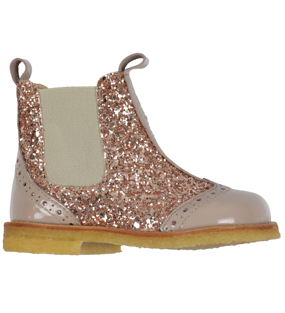 Angulus Boots - Chelsea - Almond/Marple w. Glitter