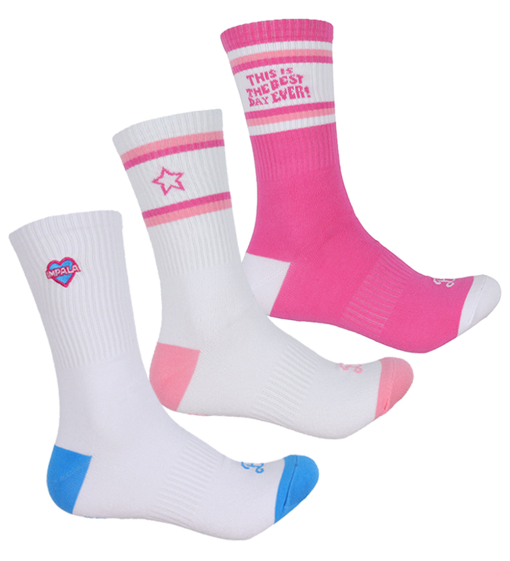 Impala Socks - Skate Sock - Barbie - 3-Pack - Barbie Bright Ye