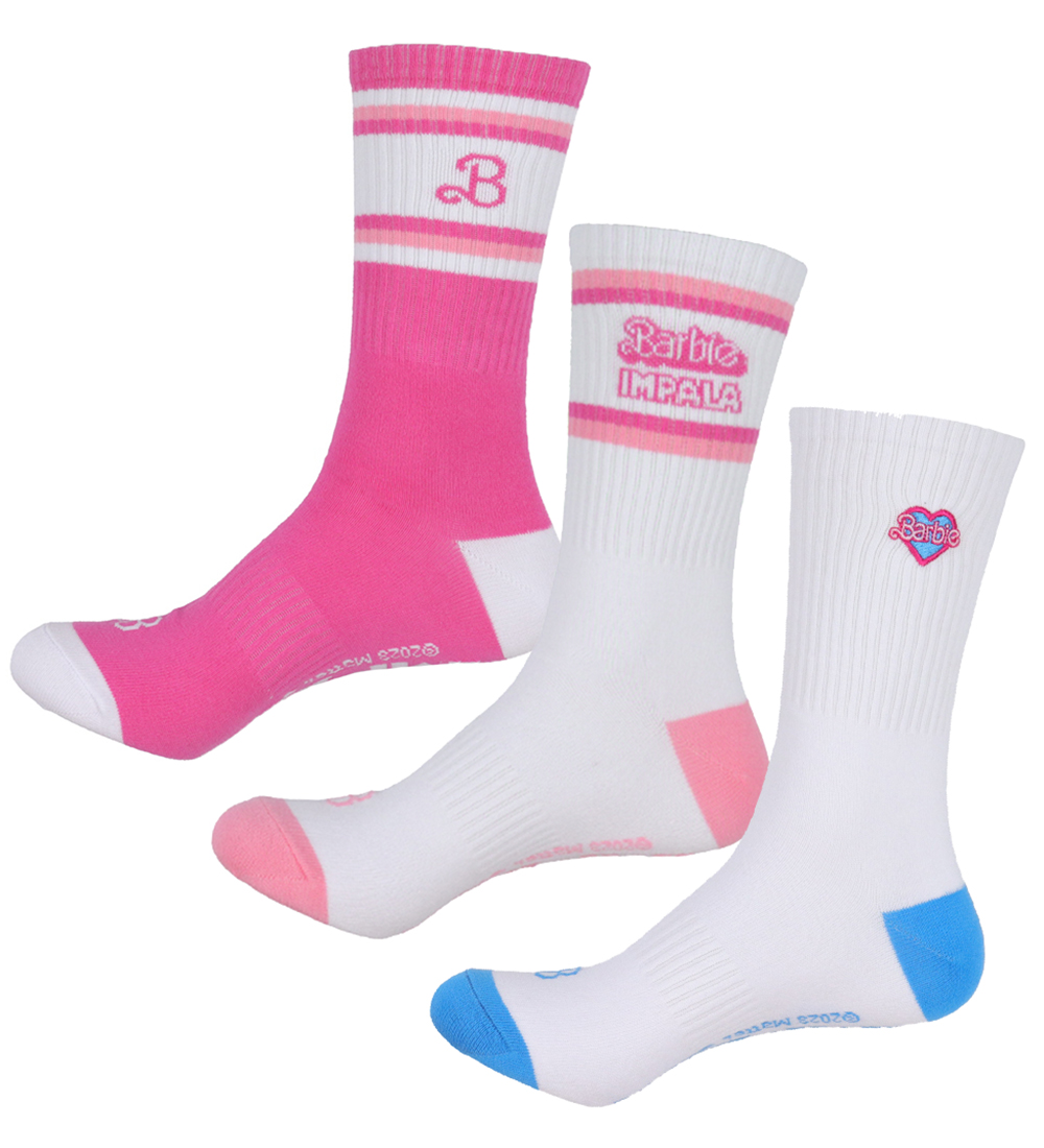 Impala Socks - Skate Sock - Barbie - 3-Pack - Barbie Bright Ye