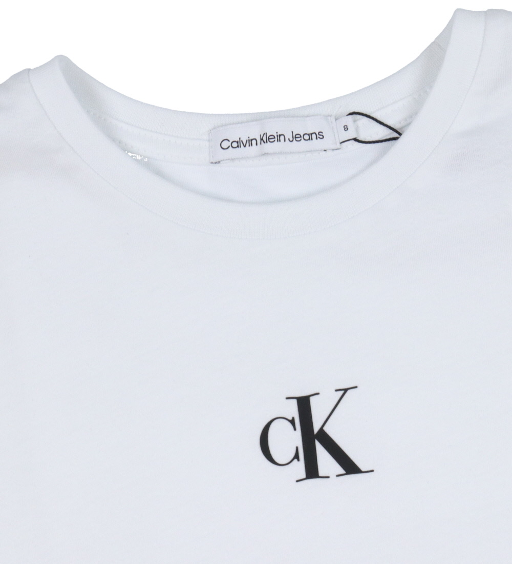 Calvin Klein T-paita - CK Logo Laatikko - White