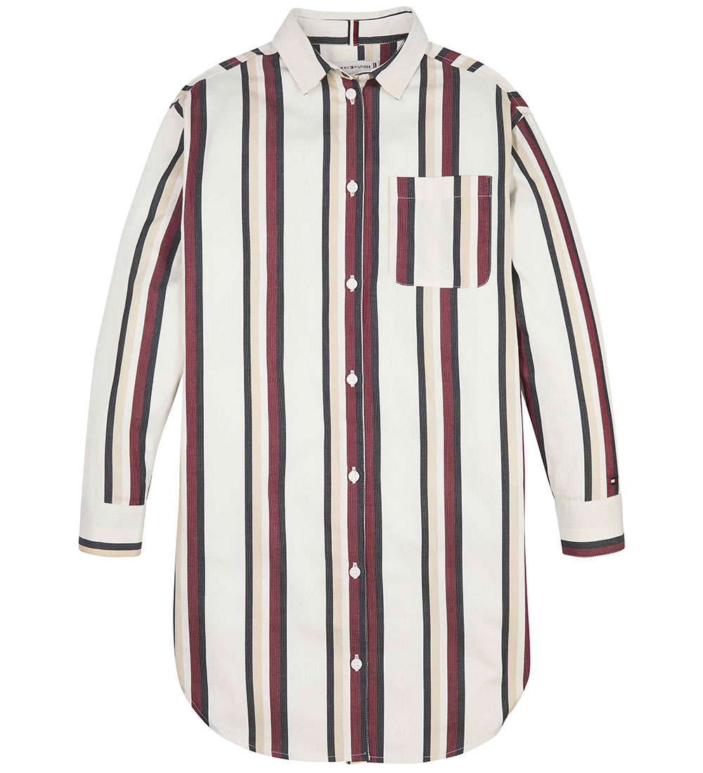 Robe Tommy Hilfiger - Global Stripe - Ivory/Rouge White