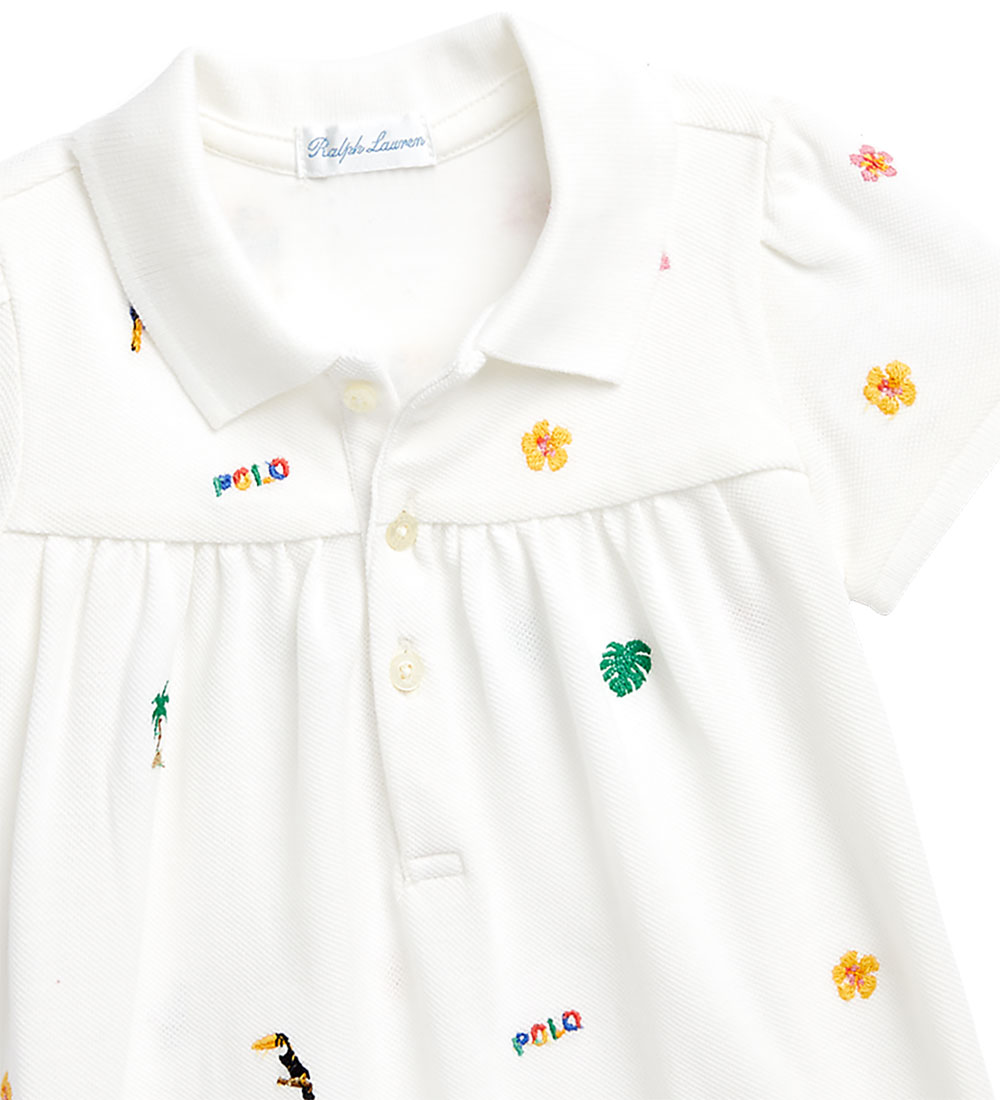 Polo Ralph Lauren Summer Romper - White w. Embroideries