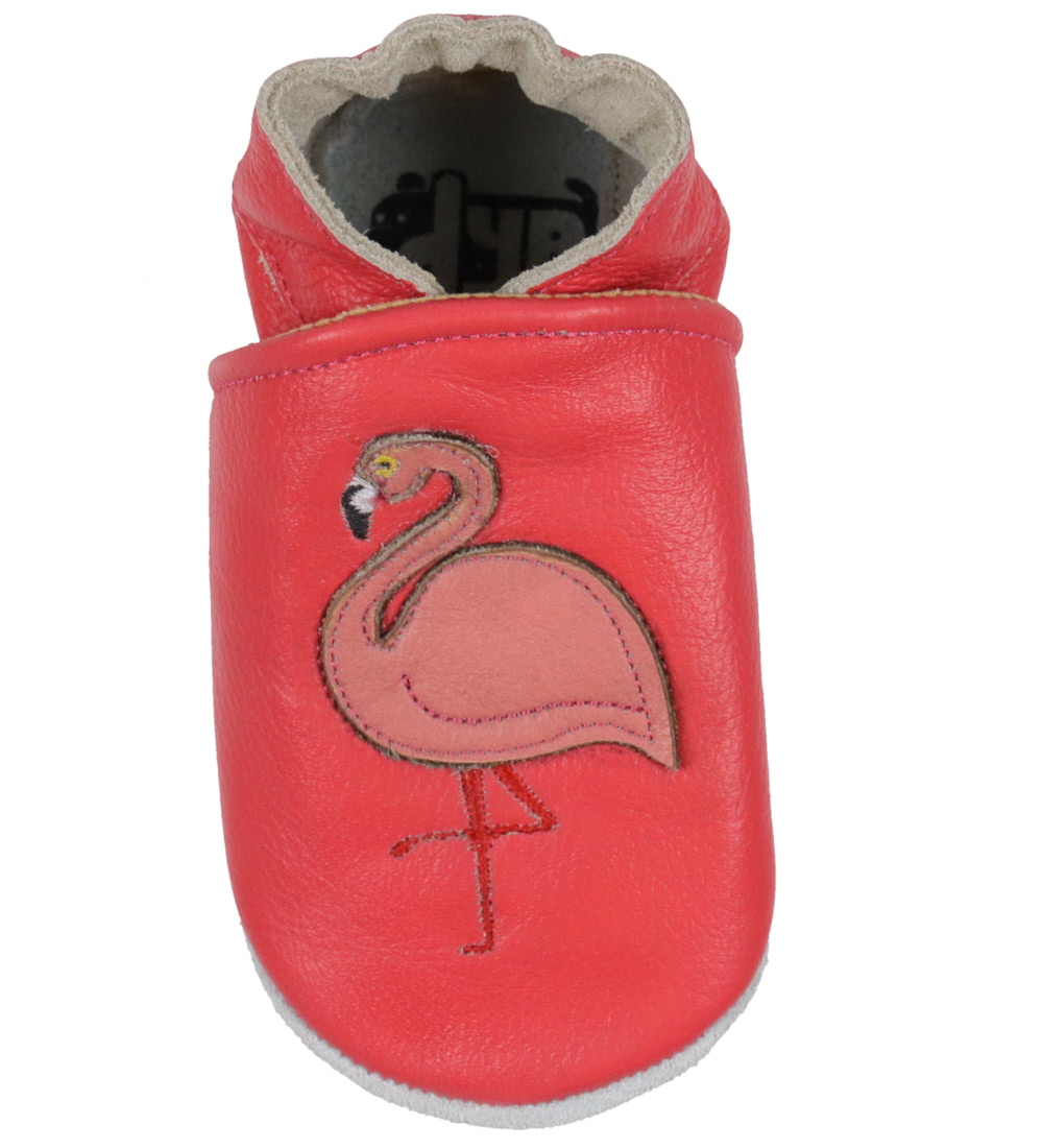 DYR Leren Slippers - DRYPlayshoe - Pink Flamingo