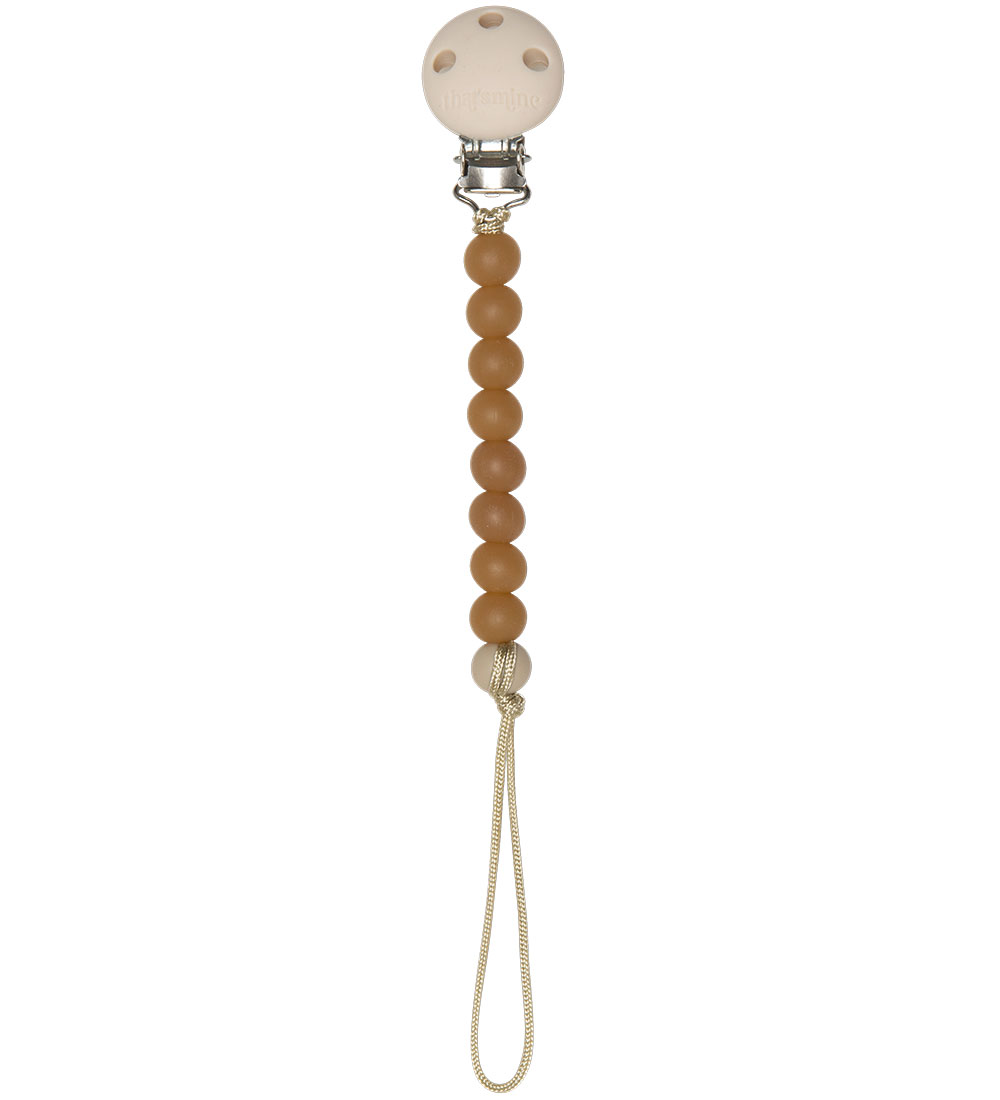 That's Mine Pacifier Clip - Abel - Tranperant Brown