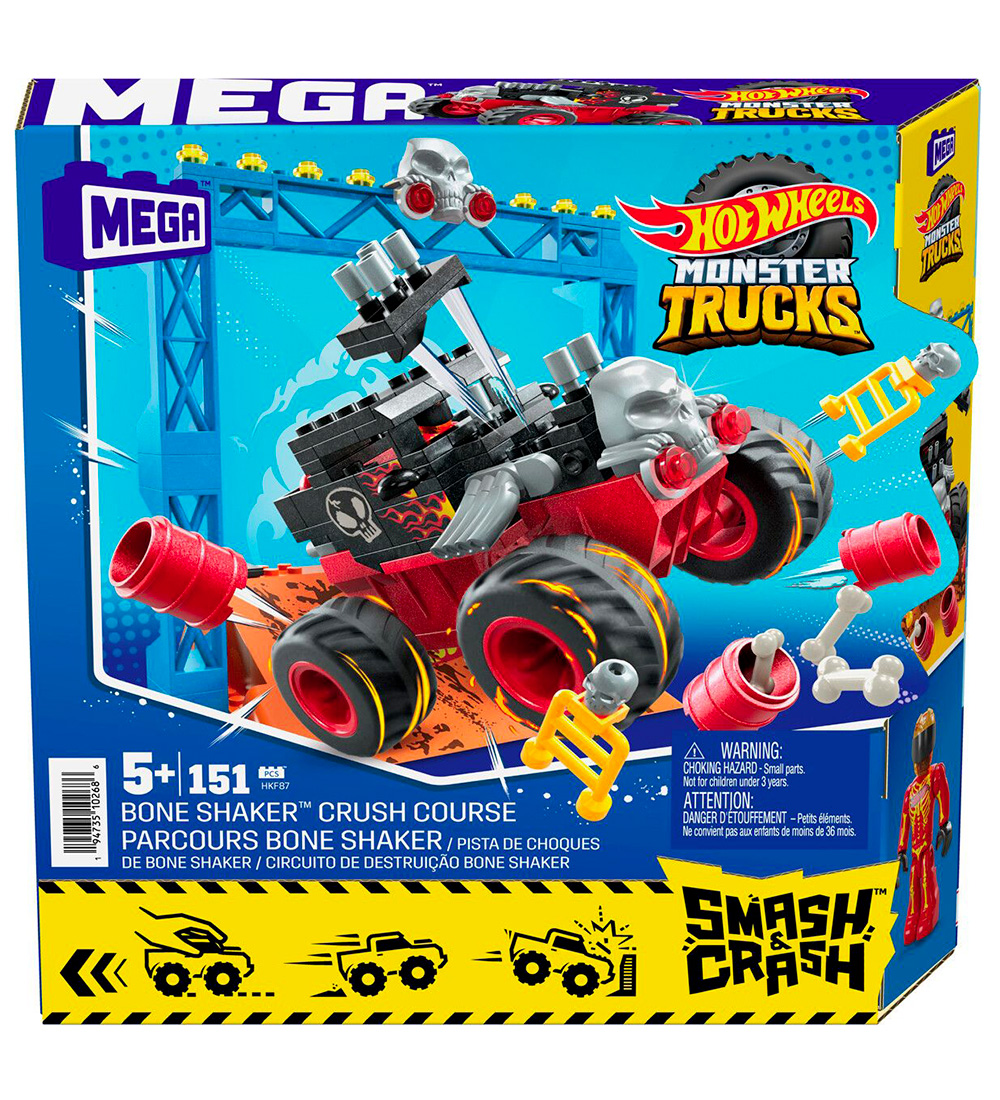 MEGA Monster truck - 151 Parts - Hot Wheels - Bone Shaker Crush