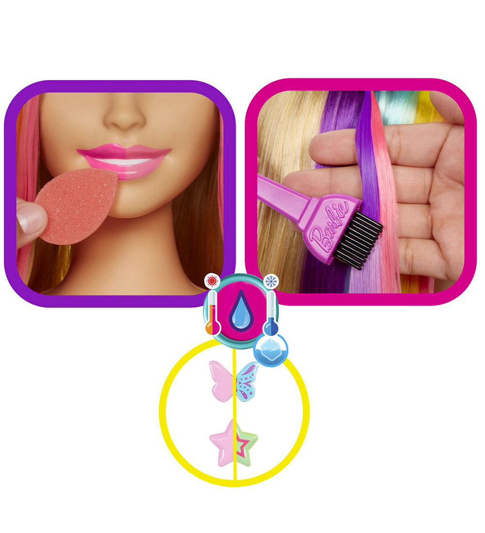 Barbie Hairdresser - Neon Rainbow Deluxe Styling Head