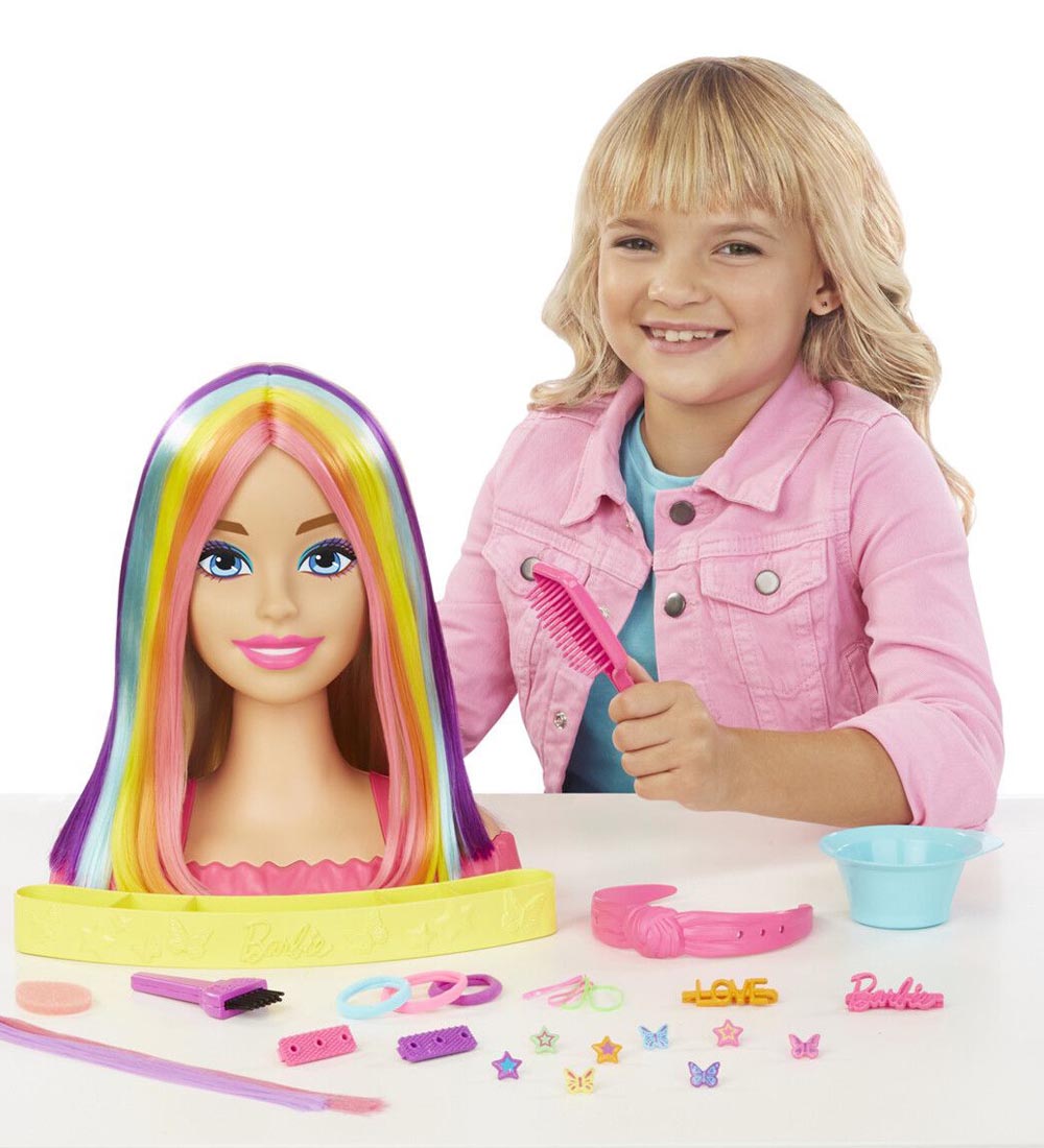 Barbie Hairdresser - Neon Rainbow Deluxe Styling Head