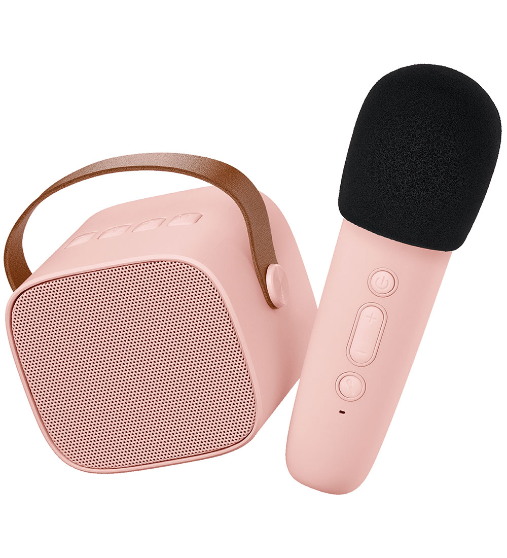 Lalarma Speaker w. Microphone - Wireless - Karaoke - Pink
