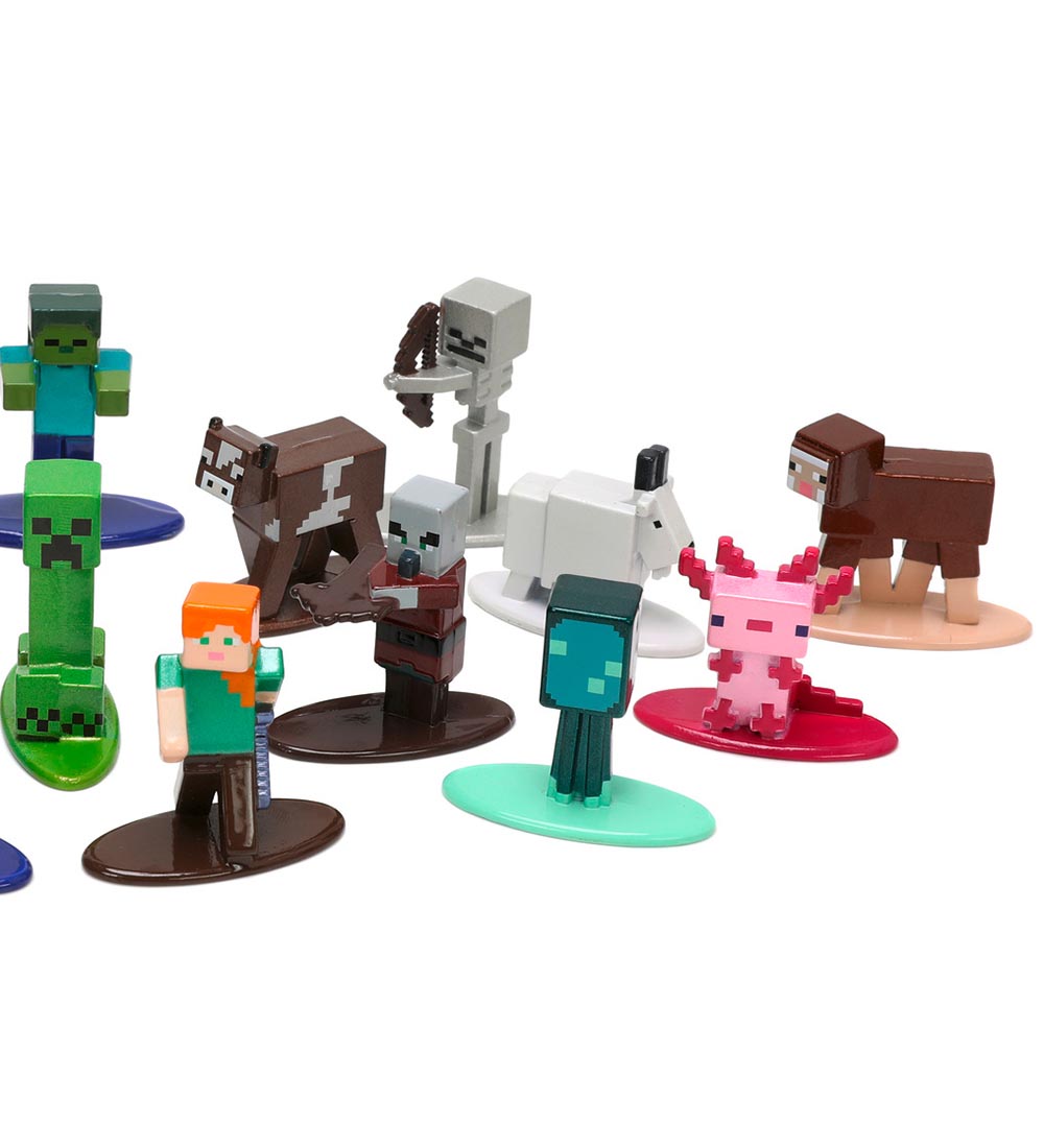 Jada Toy Figurine - Minecraft Multi Pack Nano Figures - 16 Parts