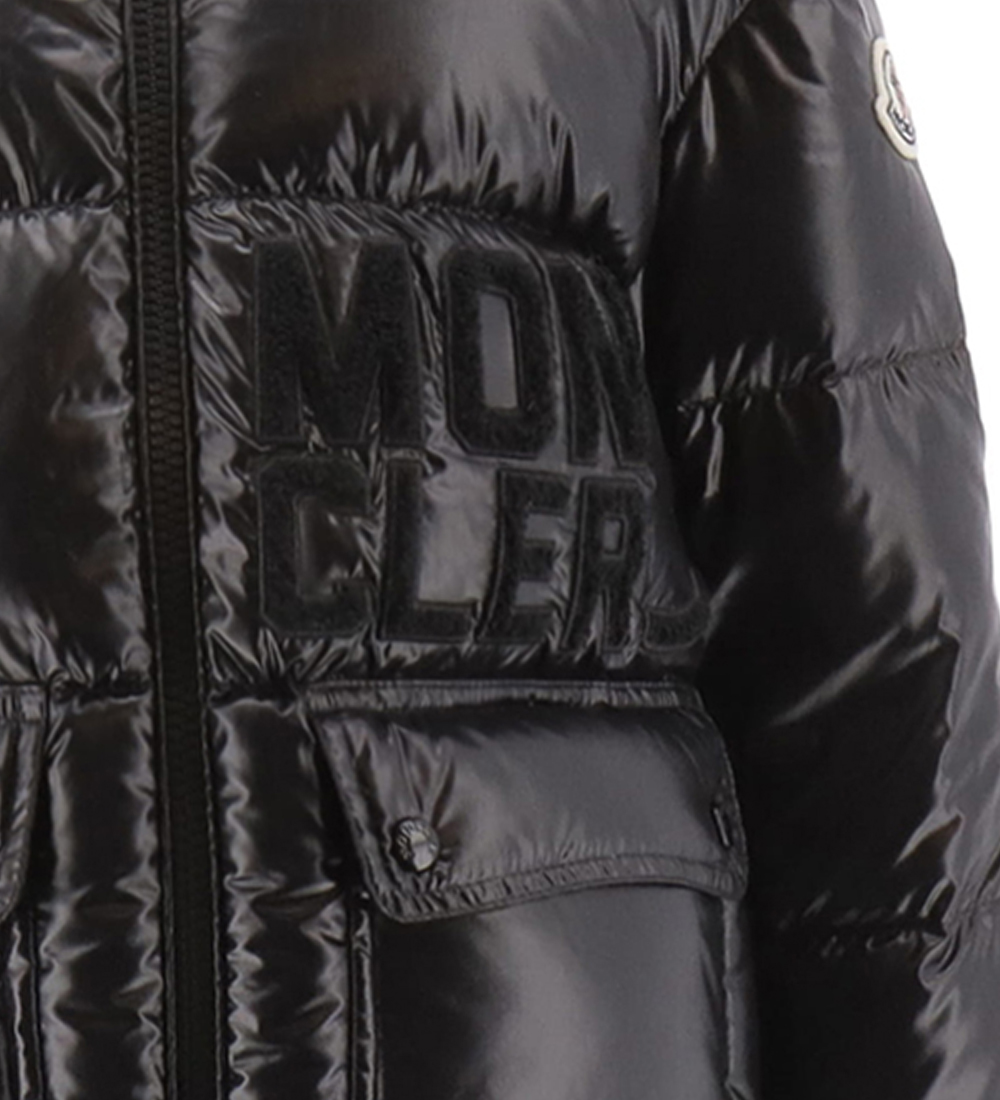 Moncler Down Jacket - Abbaye - Black w. Text