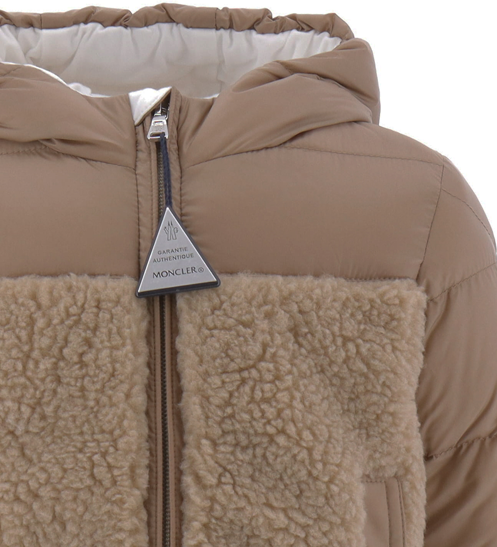 Moncler Down Jacket w. Teddy Fleece - Amin - Sand